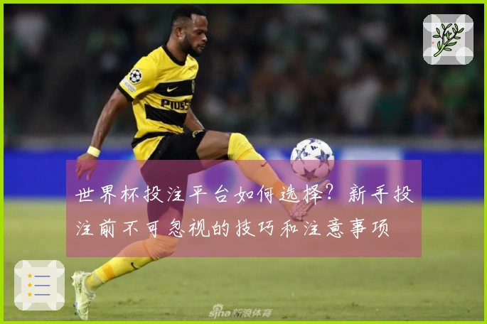 世界杯投注平台如何选择？新手投注前不可忽视的技巧和注意事项