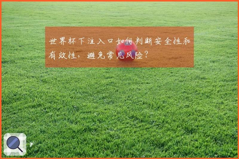 世界杯下注入口如何判断安全性和有效性，避免常见风险？
