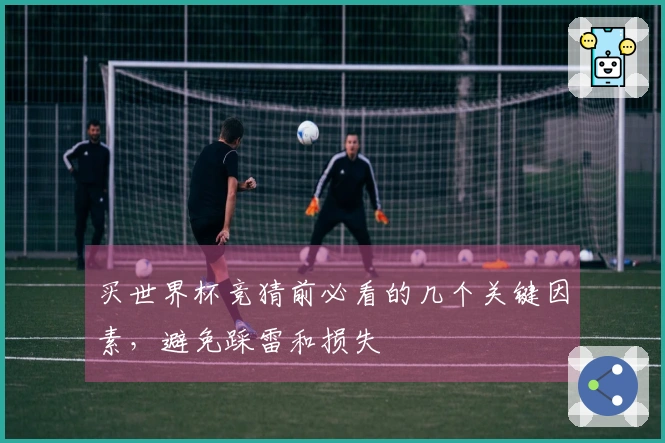 买世界杯竞猜前必看的几个关键因素，避免踩雷和损失
